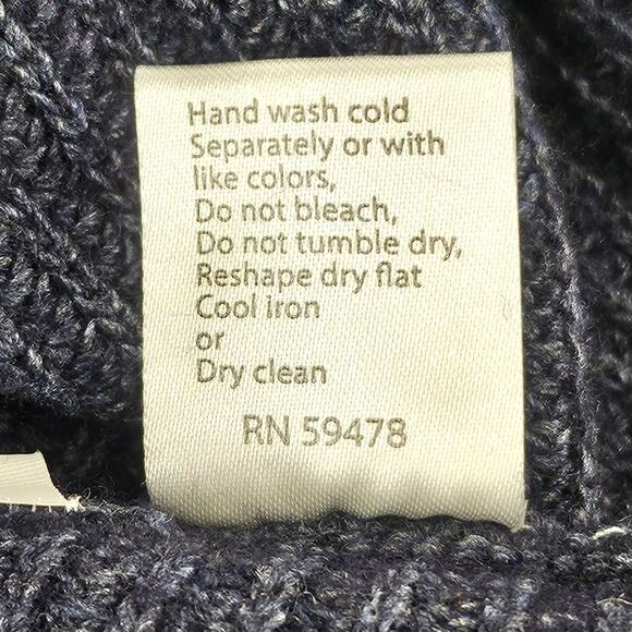 BENEDETTA B WOMEN’S BLUE/GRAY KNIT SWEATER – SIZE M – MERINO WOOL BLEND – ITALY - Picture 9 of 11